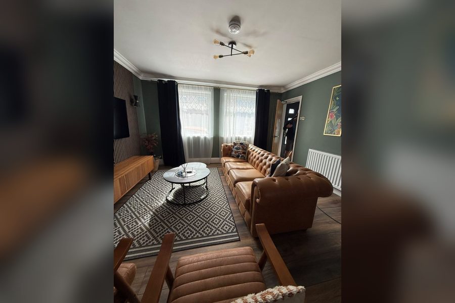 Styled living room after cleaning
